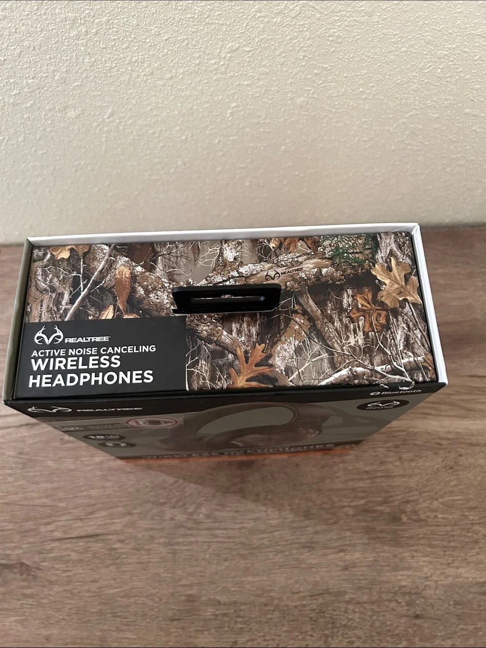 Over-Ear Wireless Headphones in Black with Camo Ear Cups